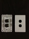 Switch - 2 Gang Vertical 250V 16A
